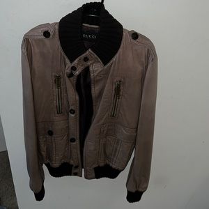 Gucci leather jacket (authentic)